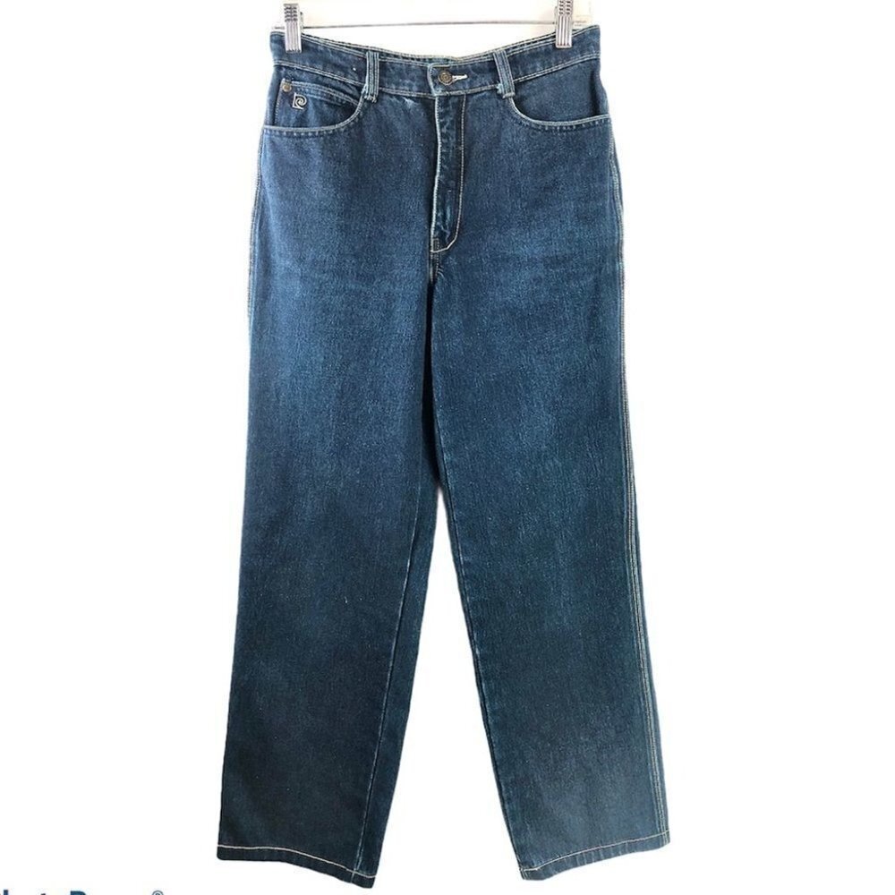 * 𝅺VINTAGE Pierre Cardin High Rise Straight Jeans 27 Made in Paris